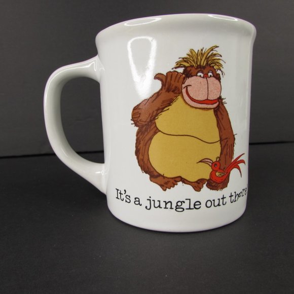 Its A Jungle Out There Orangutan Vtg Coffee Mug - Picture 4 of 10